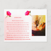 母を愛する祈りの言葉 ポストカード (正面)