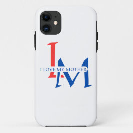 母を愛す タイポグラフィーアート iPhone 11 ケース