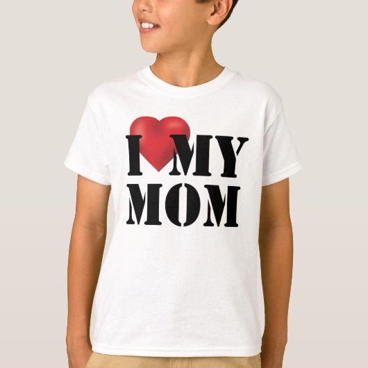 母を愛す Tシャツ (正面)