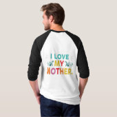母を愛すTシャツ Tシャツ (裏面フル)