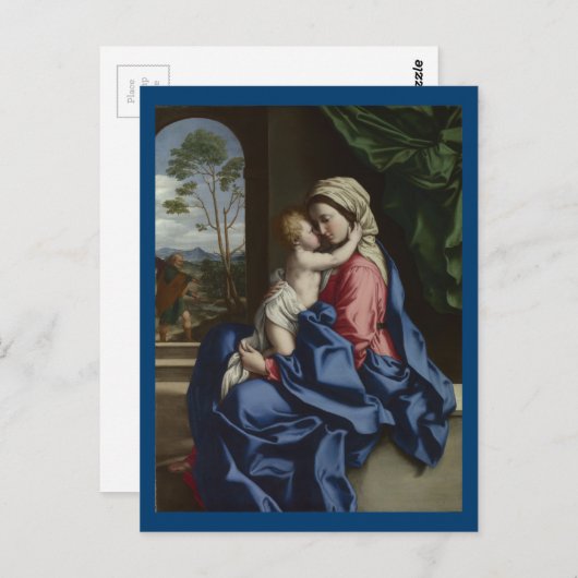 母を抱くキリストの子 ポストカード (正面/裏面)