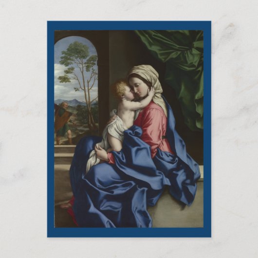 母を抱くキリストの子 ポストカード (正面)
