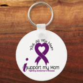 母を支えるアルツハイマー病 キーホルダー (正面)
