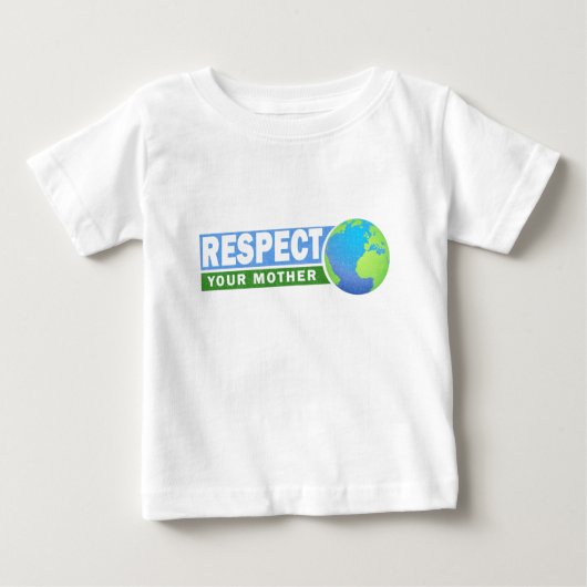 母を敬う – 地球の日 –  ベビーTシャツ (正面)
