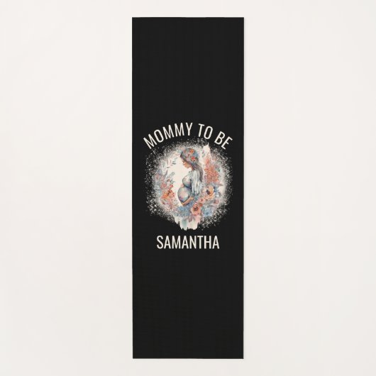 母を期待してフローラ水の色になるママ ヨガマット (正面)