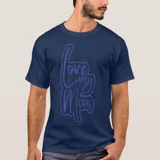 母を母に愛する誕生日 おもしろい Tシャツ