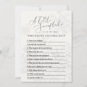 母を知っている小さな雪の結晶の冬の赤ちゃんシャワー 招待状 (正面)