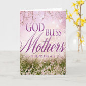 母を祝福する カード (黄色い花)