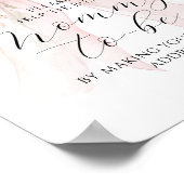 母アドレス忙しフローラボウガール赤ちゃんシャワー ポスター (角)