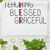 母アナグラム驚くべき愛する保護母 キッチンタオル (折り畳み)