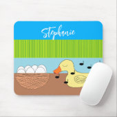 母アヒルが卵を歌う マウスパッド (マウス)