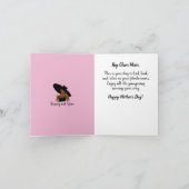 母アフリカ系アメリカ人の母の日カード カード (内部)