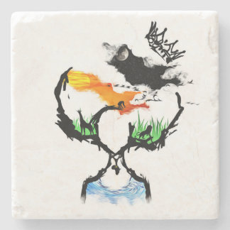 母アフリカ ストーンコースター