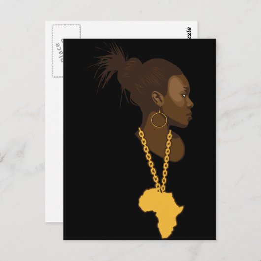 母アフリカ ポストカード (正面/裏面)