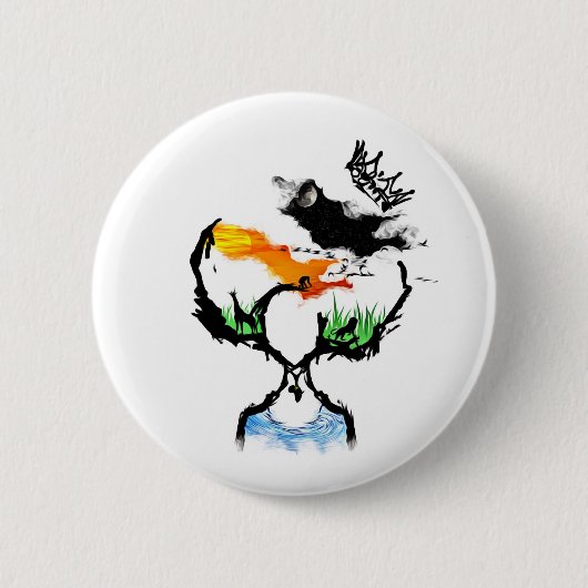 母アフリカ 缶バッジ (正面)