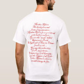 母アフリカ Tシャツ (裏面)