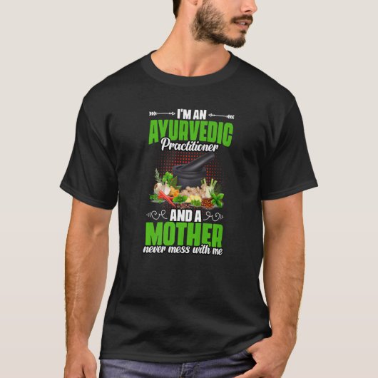 母アーユルヴェーダのPrのための自然医学の治癒 Tシャツ (正面)