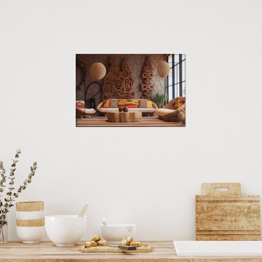 母ア祝フリカ ポスター (キッチン)