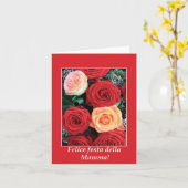母イタリアンの日おめでとう！ カード (黄色い花)