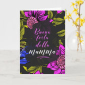 母イタリアン日植物学はっきりした開花 カード (黄色い花)