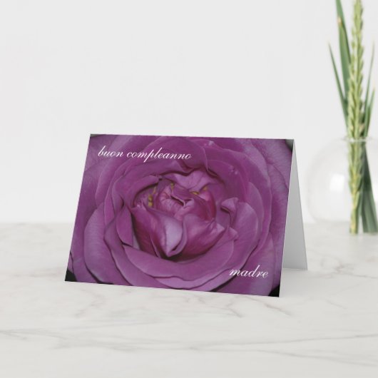 母イタリアン誕生日カード カード (正面)