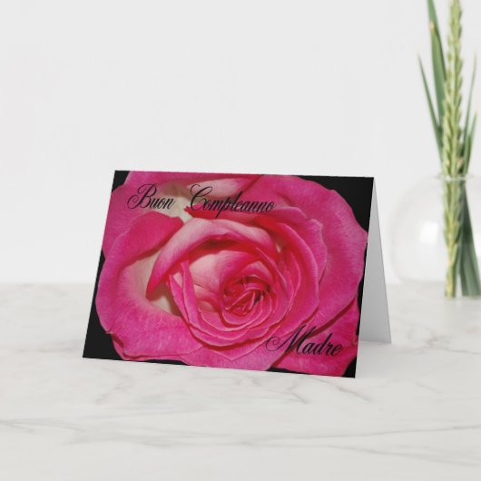 母イタリアン誕生日カード カード (正面)