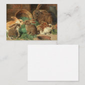 母ウサギと彼女の若さアルフレッド理容師 ノートカード (正面/裏面)