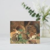 母ウサギと彼女の若さアルフレッド理容師 ポストカード (スタンド正面)