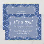 母エレガントが〜になるベビーシャワー招待状 招待状 (正面/裏面)