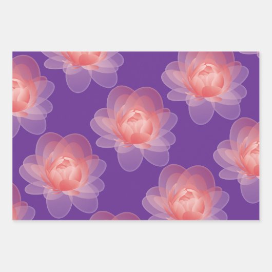 母エレガントの日と特別の贈り物 ラッピングペーパーシート (正面3)