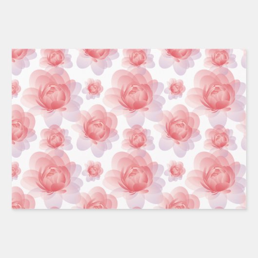 母エレガントの日と特別の贈り物 ラッピングペーパーシート (正面)