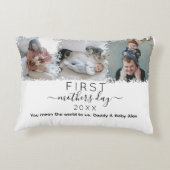 母エレガントの日の写真コラージュ アクセントクッション (裏面)