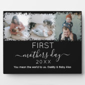 母エレガントの日の写真コラージュ フォトプラーク (正面)