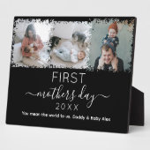 母エレガントの日の写真コラージュ フォトプラーク (側面)
