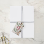 母エレガントの日の写真コラージュ | MOM文字 –  ギフトタグ (より糸付き)