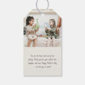 母エレガントの日の写真コラージュ | MOM文字 –  ギフトタグ (裏面)