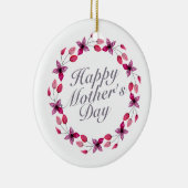 母エレガントの日フローラリース |オーナメント セラミックオーナメント (右)