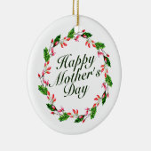 母エレガントの日フローラリース |オーナメント セラミックオーナメント (右)
