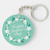 母エレガントの日フローラリース |キーチェーン キーホルダー (裏面)
