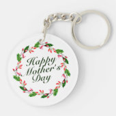 母エレガントの日フローラリース |キーチェーン キーホルダー (裏面)