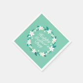 母エレガントの日フローラリース |ナプキン スタンダードカクテルナプキン (角)