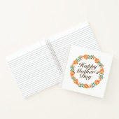 母エレガントの日フローラリース |ノートブック ノートブック (内部)