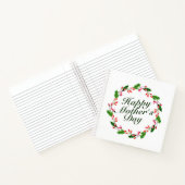 母エレガントの日フローラリース |ノートブック ノートブック (内部)