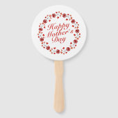 母エレガントの日フローラリース |ハンドファン ハンドファン (裏面)