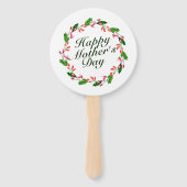 母エレガントの日フローラリース |ハンドファン ハンドファン (裏面)