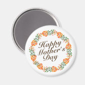 母エレガントの日フローラリース |マグネット マグネット (正面/裏面)