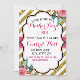 母エレガントの日招待状フラットカード 招待状