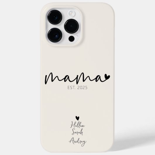 母エレガントパーソナライズされた日の贈り物 Case-Mate iPhoneケース (裏面)