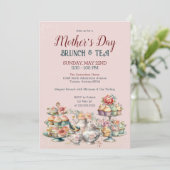 母エレガントビクトリアンの日ブランチ茶パーティー 招待状 (スタンド正面)