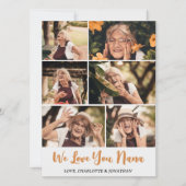 母エレガントモダン母の日おばあちゃんの写真コラージュ シーズンカード (正面)